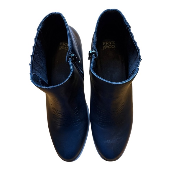 Frye and Co. Women's Jude Stacked Heel Booties - Black Size 9M - Picture 4 of 10